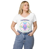 Capricorn Women’s Fitted V-Neck T-Shirt | Zodiac Series 1 - Beyond T-shirts